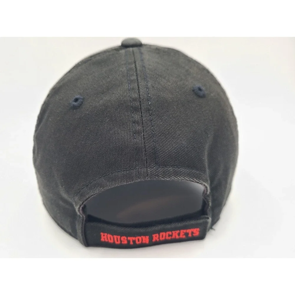Houston Rockets Adidas Adjustable Hat Cap Dad Men Women NBA Basketball Black Red